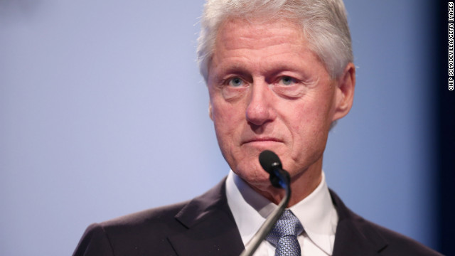 Bill Clinton delivers the closing remarks at the International AIDS Conference on July 27, 2012.