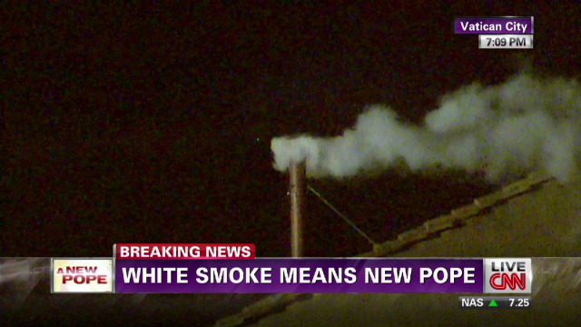 White smoke indicates new pope