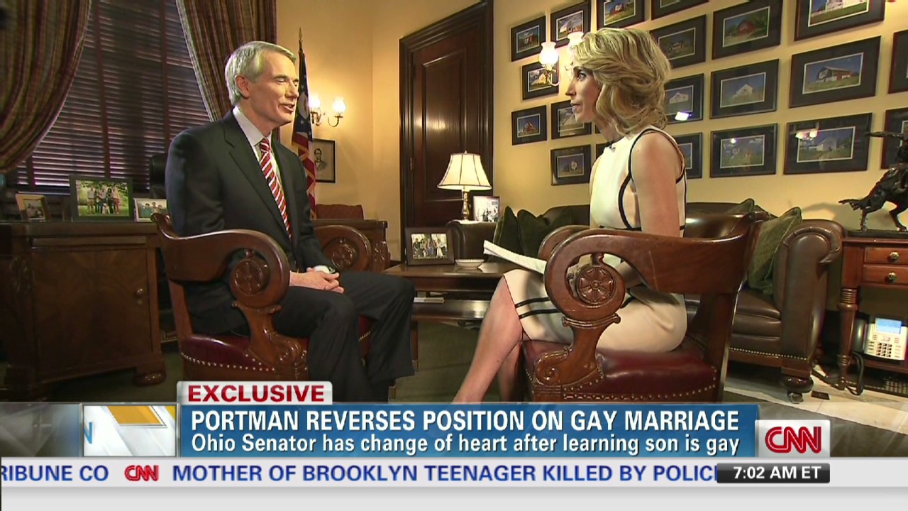 Sen Rob Portman Backs Same Sex Marriage Cnn Video