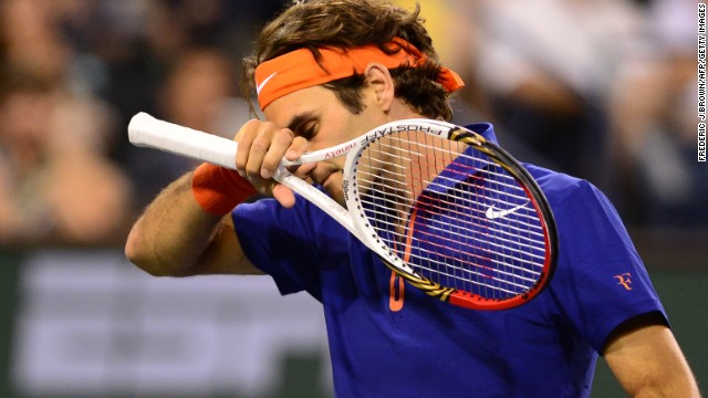 Roger Federer bowed out at the quarterfinal stage following a straight sets defeat by Rafael Nadal.
