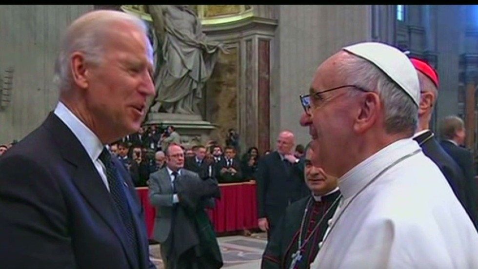 Vice President Biden meets pope