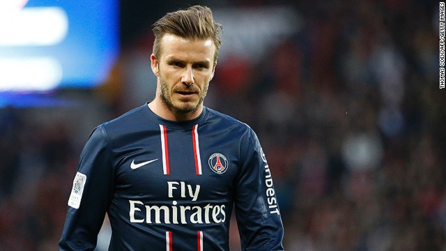 What does David Beckham give to PSG?