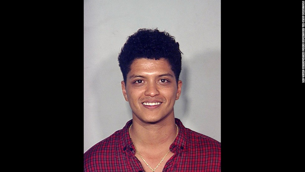 Singer Bruno Mars was arrested on September 19, 2010, in Las Vegas, Nevada, on a drug charge. He&lt;a href=&quot;http://www.cnn.com/2011/SHOWBIZ/celebrity.news.gossip/02/16/bruno.mars.plea/index.html?iref=allsearch&quot; target=&quot;_blank&quot;&gt; accepted a &quot;deferred adjudication&quot;&lt;/a&gt; deal in 2011.