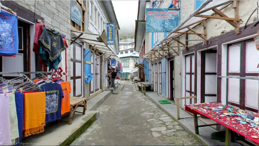 Namche Bazaar in Nepal is the gateway to the high Himalayas and a popular town for adventurers looking to outfit expeditions.