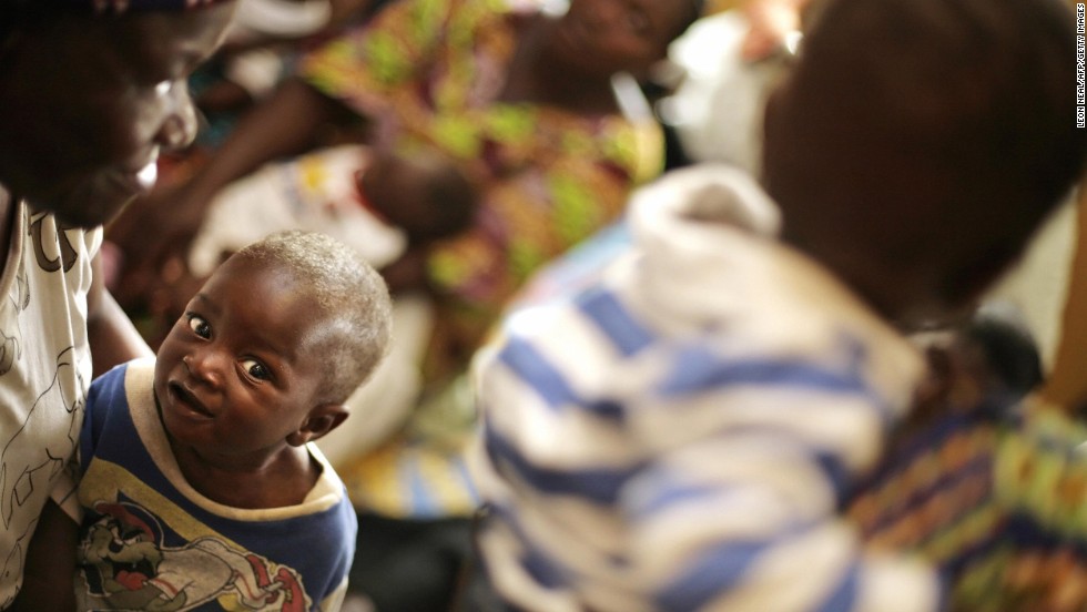 A mother with her child at the Princess Marie Louise Children&#39;s Hospital in Accra.