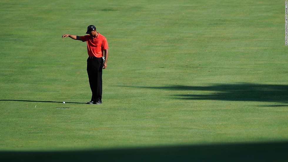 Woods drops the ball on the 15th fairway during the final round of the AT&amp;amp;T National in July 2012. &lt;a href=&quot;http://www.cnn.com/2012/07/02/sport/golf/golf-woods-congressional-nicklaus/index.html&quot;&gt;He overtook Jack Nicklaus&lt;/a&gt; for second place on the all-time PGA Tour victory list and now has 79 overall -- three behind Sam Snead&#39;s record.