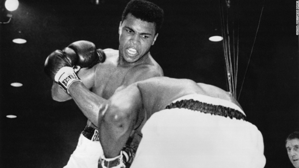 &lt;a href=&quot;http://cnnphotos.blogs.cnn.com/2014/03/04/three-days-with-the-greatest/&quot;&gt;Boxer Muhammad Ali&lt;/a&gt; — then known as Cassius Clay — upsets Sonny Liston in a heavyweight title fight in Miami Beach, Florida, on February 25, 1964. He was 22 years old. A short time later, Clay joined the Nation of Islam and changed his name to Muhammad Ali.  