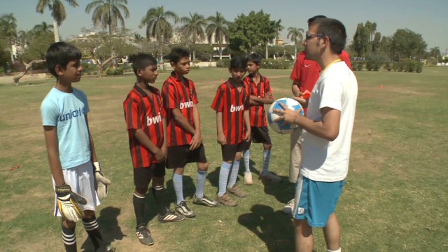 Football helps champion street kids