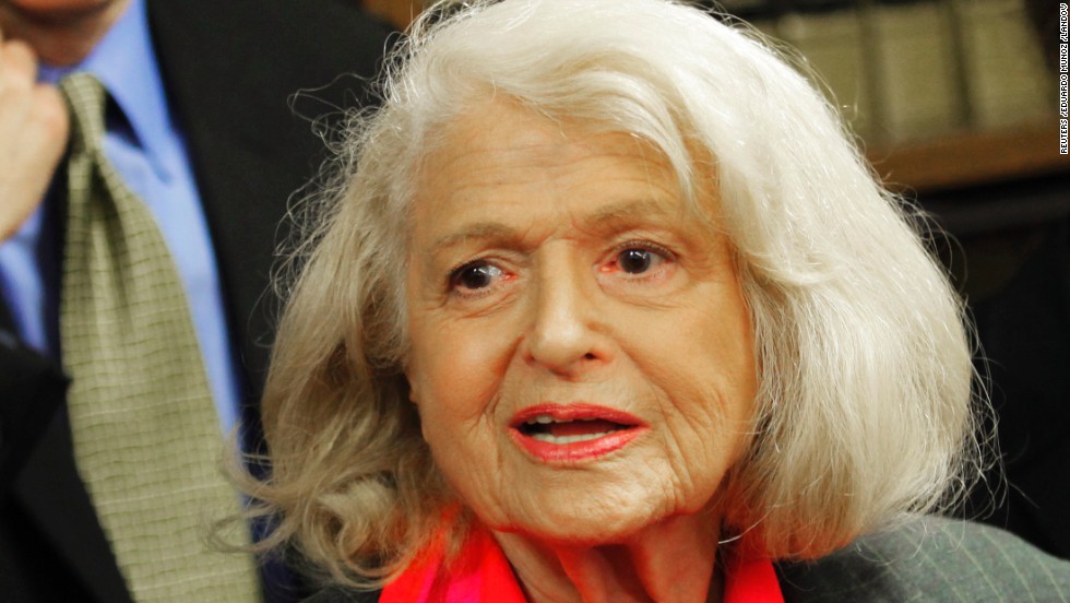 Edith Windsor is leading the campaign to erase the Defense of Marriage Act, which prohibits the federal government from recognizing same-sex marriages. On Wednesday, the Supreme Court heard oral arguments on her suit, which she filed after she had to pay $363,000 in estate taxes after her female partner died because the federal government didn&#39;t recognize their marriage. 