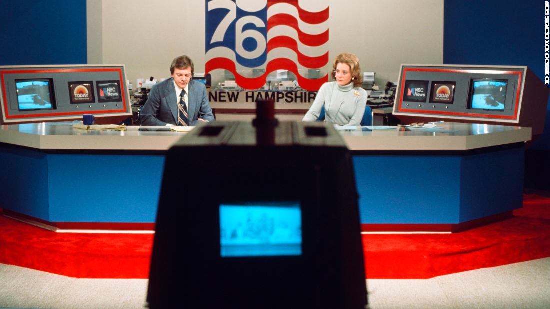 Walters and Jim Hartz cover New Hampshire&#39;s Democratic primary in 1976.