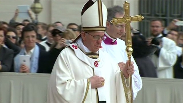 Pope Francis celebrates Easter Mass