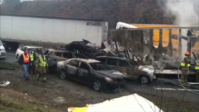 3 Killed In 95 Car Pileup On Virginia Highway Police Say Cnn