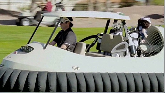 Watson unveils hovercraft golf cart 