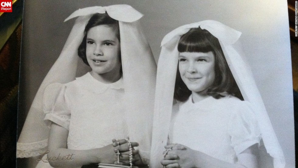 &lt;a href=&quot;http://ireport.cnn.com/docs/DOC-947432&quot;&gt;Natalie Montanaro&lt;/a&gt;, right, and her sister took a photo before their first Holy Communion in 1967. She says many women in the 1960s copied Jackie Kennedy&#39;s look. &quot;Really, my favorite look was the short, cropped jackets with A-line knee-length skirts and a pillbox hat with gloves for church,&quot; she says.