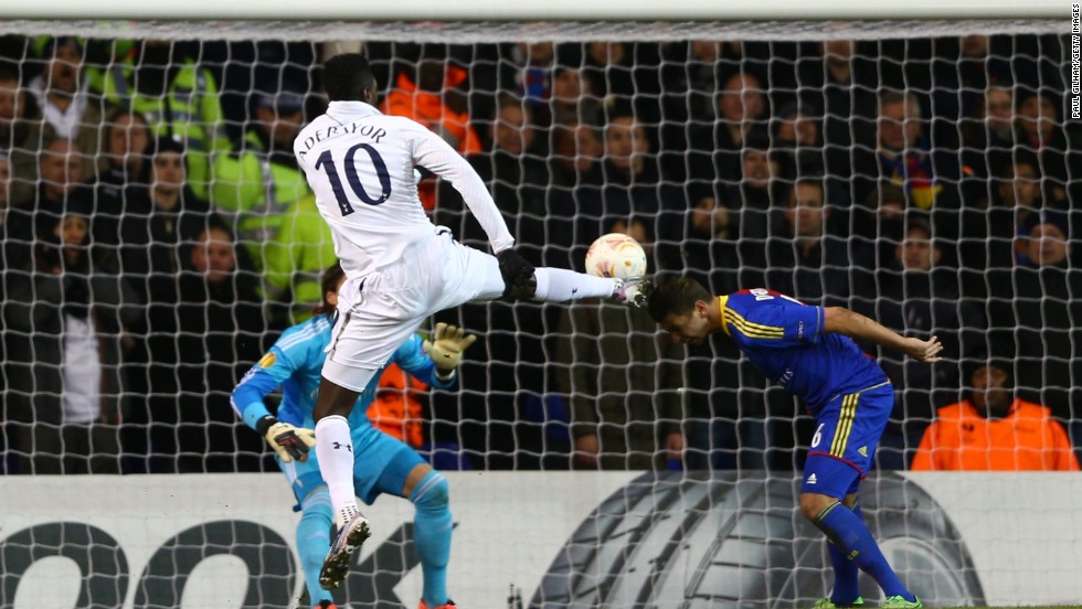 Emmanuel Adebayor halved the deficit before the break as Spurs hit back, while Scott Parker missed a glorious opportunity to equalize after shooting wide of an open goal.