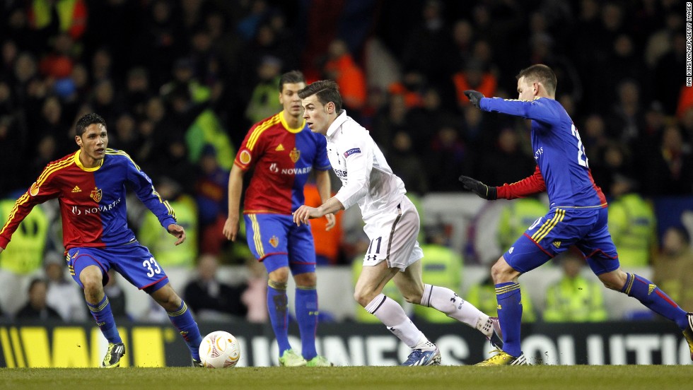 Gareth Bale was kept quiet for most of the contest by a hardworking and determined Basel side during the first leg of the Europa League quarterfinal tie Thursday.