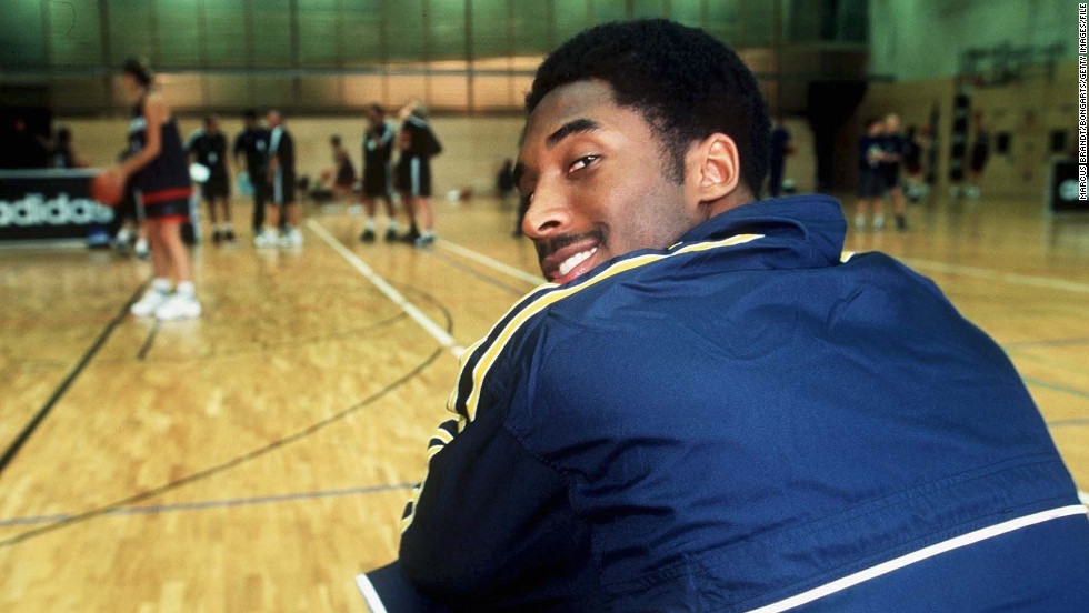 Bryant sits on the sidelines during the Euro ABC camp in Berlin in 1999.