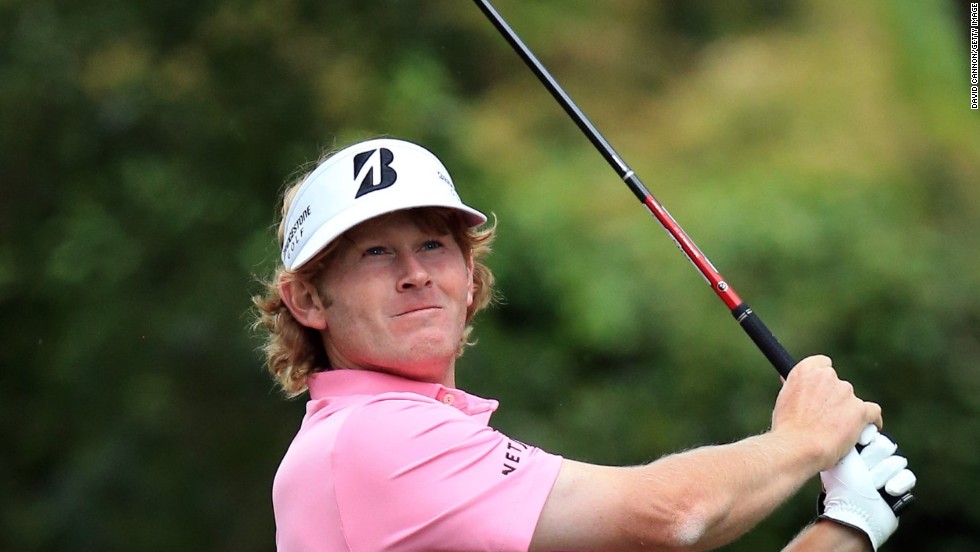 Brandt Snedeker of the U.S. tees off on the second hole.
