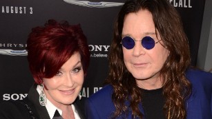 Sharon Osbourne says she forced an assistant to enter a burning house to retrieve artwork and then fired him