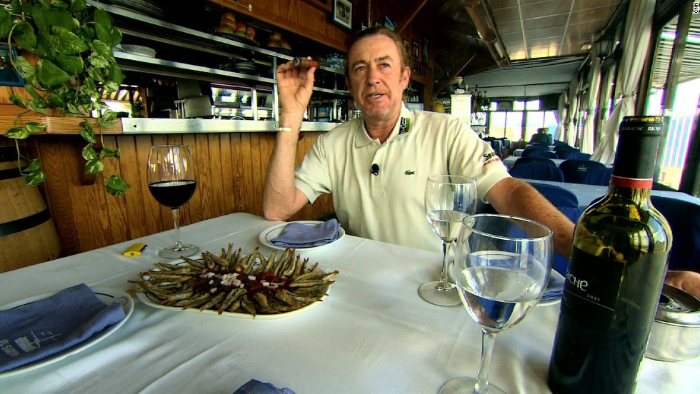 Food and drink are just two of Jimenez&#39;s passions in life -- along with his trusty cigar.
