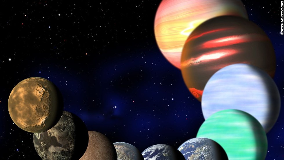 This artist&#39;s illustration represents the variety of planets being detected by NASA&#39;s Kepler spacecraft.