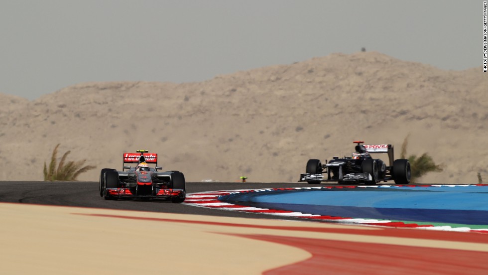 The Sakhir circuit was constructed in the desert outside the capital of Manama which means sand often blows across the track  -- those conditions can be hard work for Formula One&#39;s engines and tires