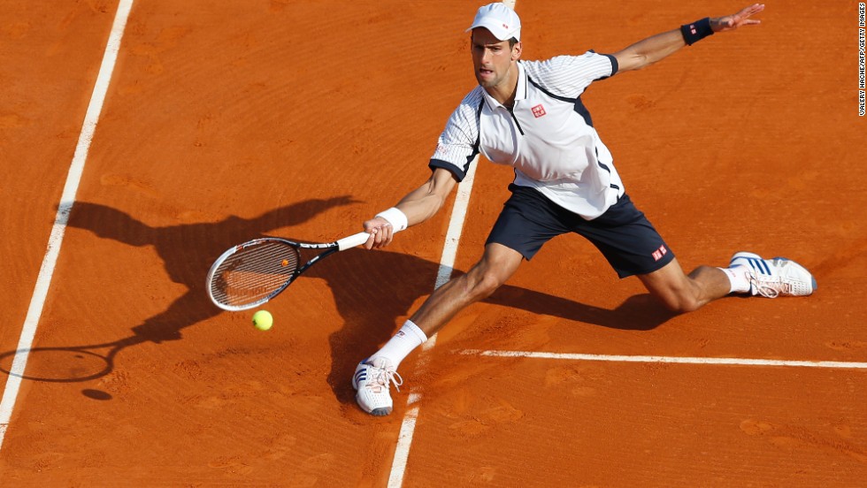 World No. 1 Novak Djokovic, beaten by Nadal in last year&#39;s final, was again forced to test his injured ankle as he came from behind to beat Argentina&#39;s clay specialist Juan Monaco in three sets.
