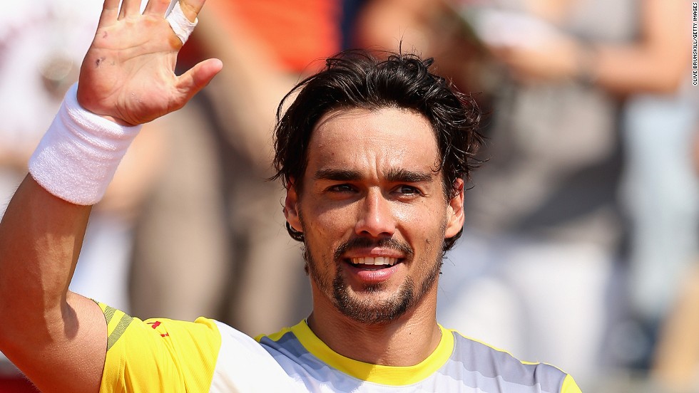 Italy&#39;s world No. 32 Fabio Fognini will make his debut in a Masters quarterfinal after his upset win over Czech fourth seed Tomas Berdych.