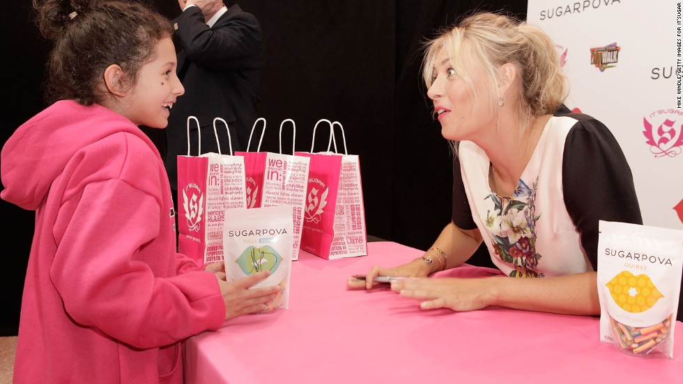 Sharapova&#39;s &quot;Sugarpova&quot; candy collection is her first independent venture. &quot;Everyone loves a treat and everyone loves candy. When I was young and I would finish a practice, what would I ask for? I would ask for little lollipops,&quot; she told Open Court.
