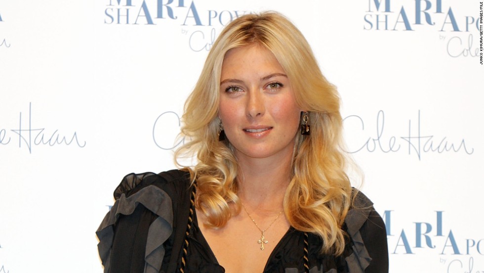 Part of that sum includes royalties from her fashion collection with Nike subsidiary Cole Haan. Sharapova is pictured here at a promotional event in Tokyo in 2009.