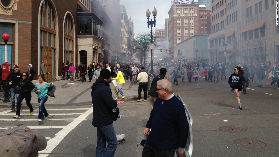 A man identified as Suspect 2 appeared in this photograph by bystander David Green, who took the photo after completing the Boston Marathon. Green submitted the photo to the FBI, &lt;a href=&quot;http://piersmorgan.blogs.cnn.com/2013/04/19/david-green-on-his-likely-photo-of-suspect-2-i-took-one-picture-and-that-was-the-picture/&quot;&gt;he told Piers Morgan in an interview.&lt;/a&gt;