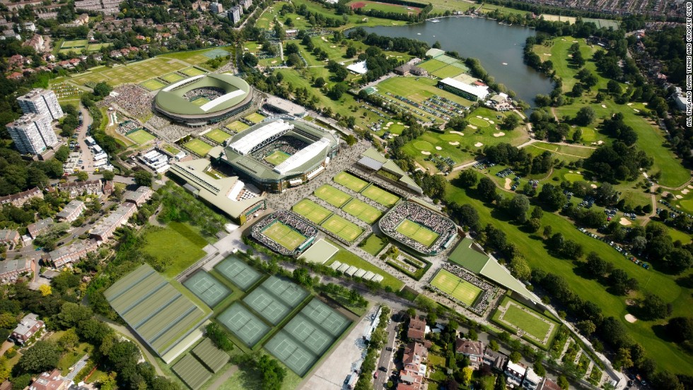 The iconic Centre Court has had a retracting roof in place since 2009, which has allowed players to continue their matches during rain showers.