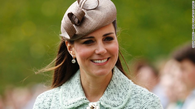 Catherine, Duchess of Cambridge attends the National Review of Queen&#39;s Scouts at Windsor Castle on April 21, 2013.