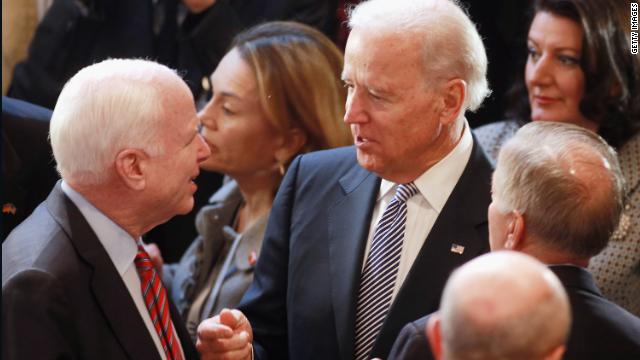 Biden says 'decency' at White House has hit 'rock bottom' after McCain ...