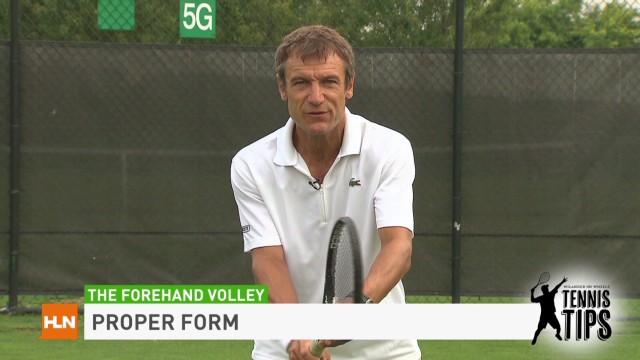 Tennis Tips: Forehand volley