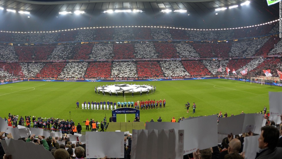 Bayern&#39;s Allianz Arena hosted last year&#39;s Champions League final where the German side suffered a heartbreaking penalty shootout defeat to Chelsea.