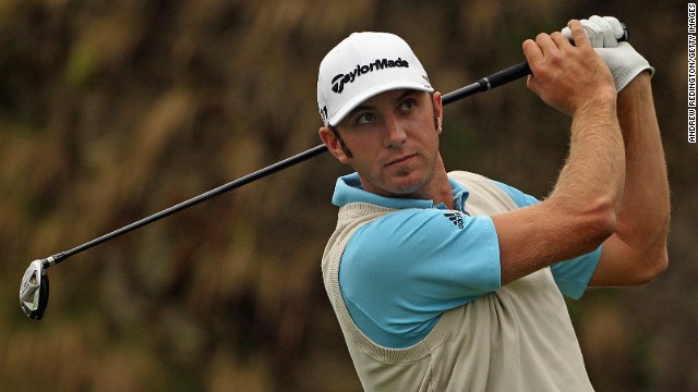 U.S. golfer Dustin Johnson played in the 2011 Ballantine&#39;s Championship in South Korea.