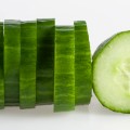 sliced cucumber