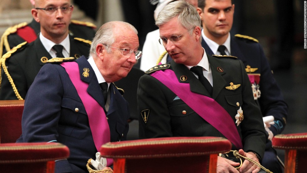 Crown Prince Philippe, right, is the heir to King Albert II of Belgium.