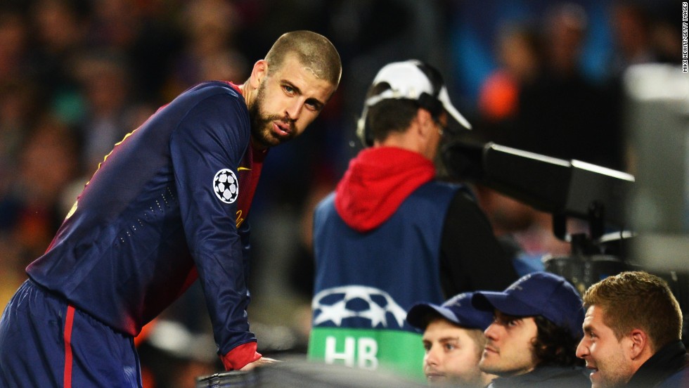 A chastened Gerard Pique reflects on his own goal in the Nou Camp as his side slumped to a 3-0 second leg defeat to Bayern Munich. 