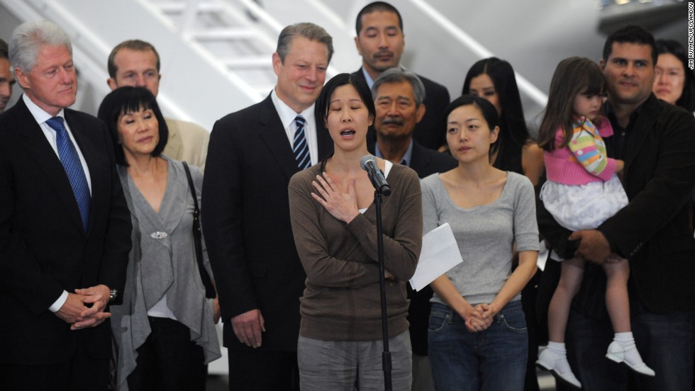 North Korea has arrested Americans before, only to release them after a visit by a prominent dignitary. Journalists Laura Ling, center, and Euna Lee, to her left, spent 140 days in captivity after being charged with illegal entry to conduct a smear campaign. They were &lt;a href=&quot;http://www.cnn.com/2009/US/09/02/journalists.ordeal/index.html&quot;&gt;freed in 2009&lt;/a&gt; after a trip by former President Bill Clinton.