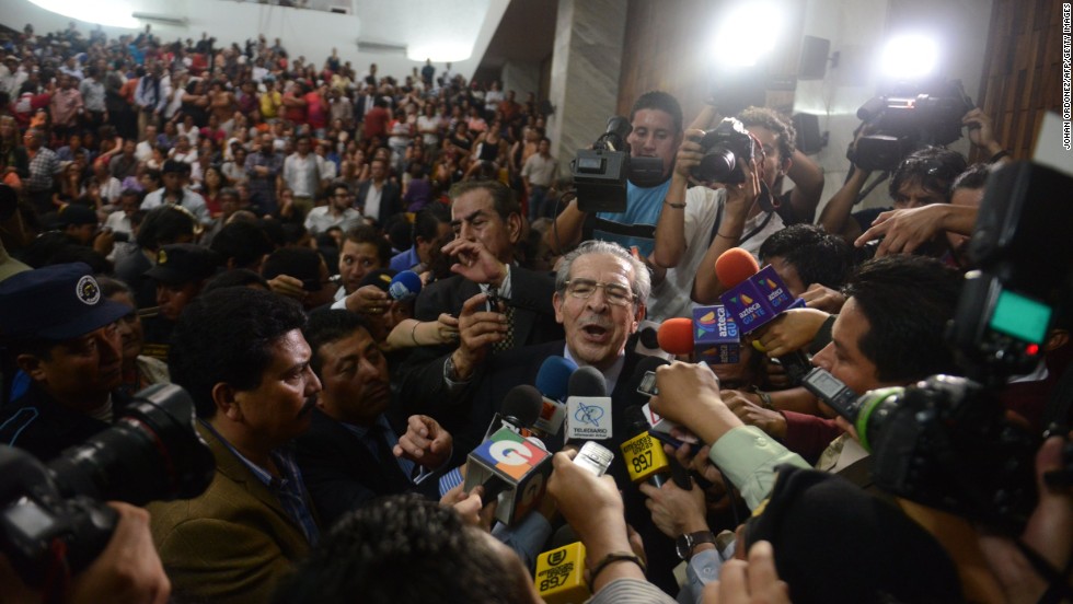 Montt talks to the media in Guatemala City on May 10, 2013, after being convicted on charges of genocide allegedly committed during his regime in 1982-83. It was &quot;the first time, anywhere in the world,&quot; that a former head of state was being tried for genocide by a national tribunal, according to the United Nations. &lt;a href=&quot;http://www.cnn.com/2013/05/21/world/americas/guatemala-genocide-trial/index.html&quot; target=&quot;_blank&quot;&gt;The conviction was overturned&lt;/a&gt; 10 days later, however, and Guatemala&#39;s Constitutional Court ordered a retrial.