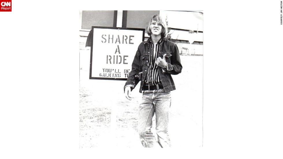 Clothing became another way for young people to challenge norms and minimize the gender gap, paving the way for the mainstreaming of jeans across all spectrums of society. Shown here in 1975, &lt;a href=&quot;http://ireport.cnn.com/docs/DOC-970927&quot;&gt;Jim Heston&lt;/a&gt; wore the belt buckle on the side of his waist. 