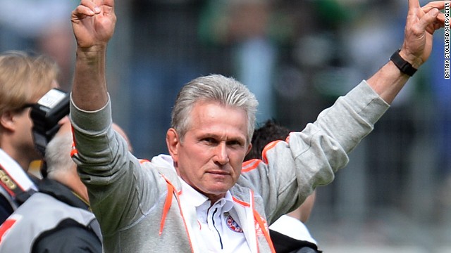 Jupp Heynckes led his Bayern team to a 4-3 victory in his 1,011 and final game in charge in the Bundesliga.