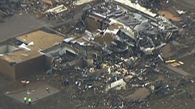 Tornado levels elementary school - CNN Video