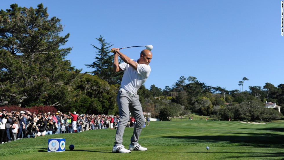 Slater is also a golf enthusiast. He is pictured at the 3M Celebrity Challenge in Pebble Beach, California, in February 2011.