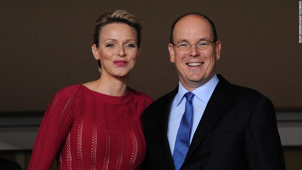 Monaco might not attract big crowds, but they do have some regal supporters, notably club patron Prince Albert II of Monaco, who is pictured here with his wife Princess Charlene.