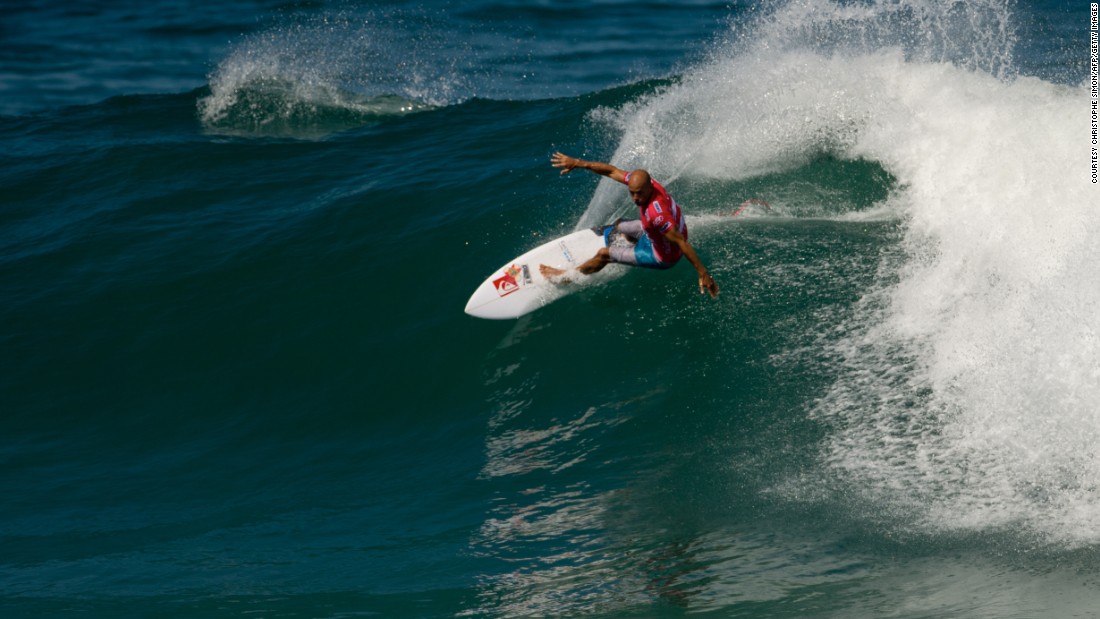 Slater surfs during the first day of ASP world tour Billabong Rio Pro 2013 at Barra de Tijuca beach in Rio de Janeiro, Brazil, on May 09, 2013.