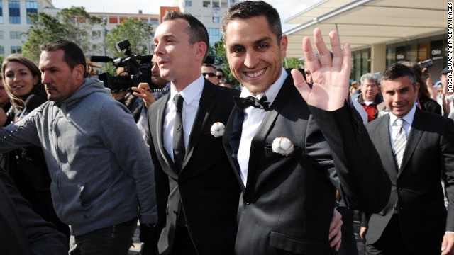 Vincent Autin and Bruno Boileau were the first same-sex couple to marry in France in May 2013.