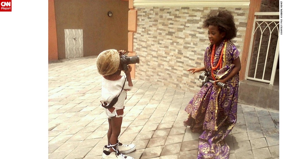 At just three, Onafujiri &quot;Fuji&quot; Remet is already a budding photographer.